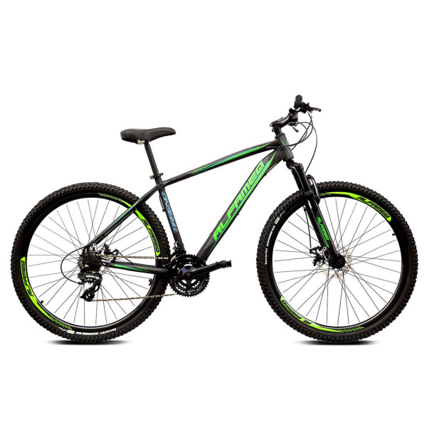 Bicicleta Alfameq Tirreno Disc H T21 Aro 29 Susp. Dianteira 21 Marchas - Azul/verde