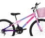 Bicicleta Infantil Aro 24 KOG Feminina 18 Marcha e Cestinha