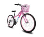 Bicicleta Infantil Feminina Aro 24 KOG Alumínio 18V C Cestinha