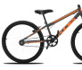 Bicicleta Infantil Masculina Aro 24 KOG Alumínio Rebaixada na cor cinza e escrita laranja