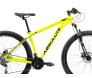 Bicicleta Aro 29 Absolute Nero 4 21V Relação Toda Shimano Freio Disco na cor amarelo com letras e detalhes preto
