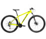 Bicicleta Aro 29 Absolute Nero 4 21V Relação Toda Shimano Freio Disco na cor amarelo com letras e detalhes preto