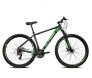 Bicicleta Aro 29 Alfameq ATX 27v Hidráulico K7 e Trava com cor preta e escrita verde