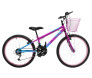 Bicicleta Aro 24 Infantil Wendy com Cestinha para Menina