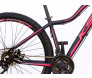 Bicicleta Aro 29 KSW MWZA 2020 Feminino Altus 24v Hidráulico com cor predominante preta e escrita roxa