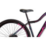 Bicicleta Aro 29 KSW MWZA 2020 Feminina 27v Hidráulico K7 na cor preta e escrita rosa