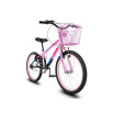 Visão lateral da Bicicleta Infantil Feminina Aro 20 KOG Alumínio Com Cestinha