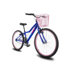 Bicicleta Infantil Feminina Aro 24 KOG Alumínio Com Cestinha