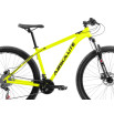 Bicicleta Aro 29 Absolute Nero 4 21V Relação Toda Shimano Freio Disco na cor amarelo com letras pretas
