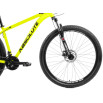 Bicicleta Aro 29 Absolute Nero 4 21V Relação Toda Shimano Freio Disco amarela com letras pretas dianteira