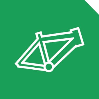 Quadro de bicicleta representado por uma imagem